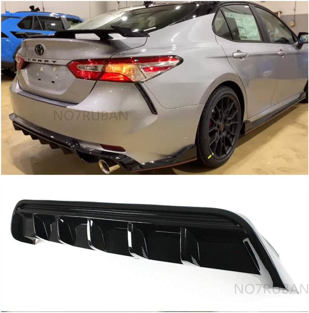Glossy Black Rear Lip Bumper Diffuser Splitter Spoiler J433355