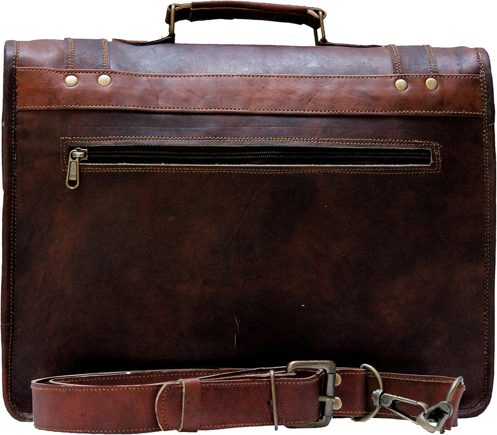 Brown Leather Laptop Bag F55131