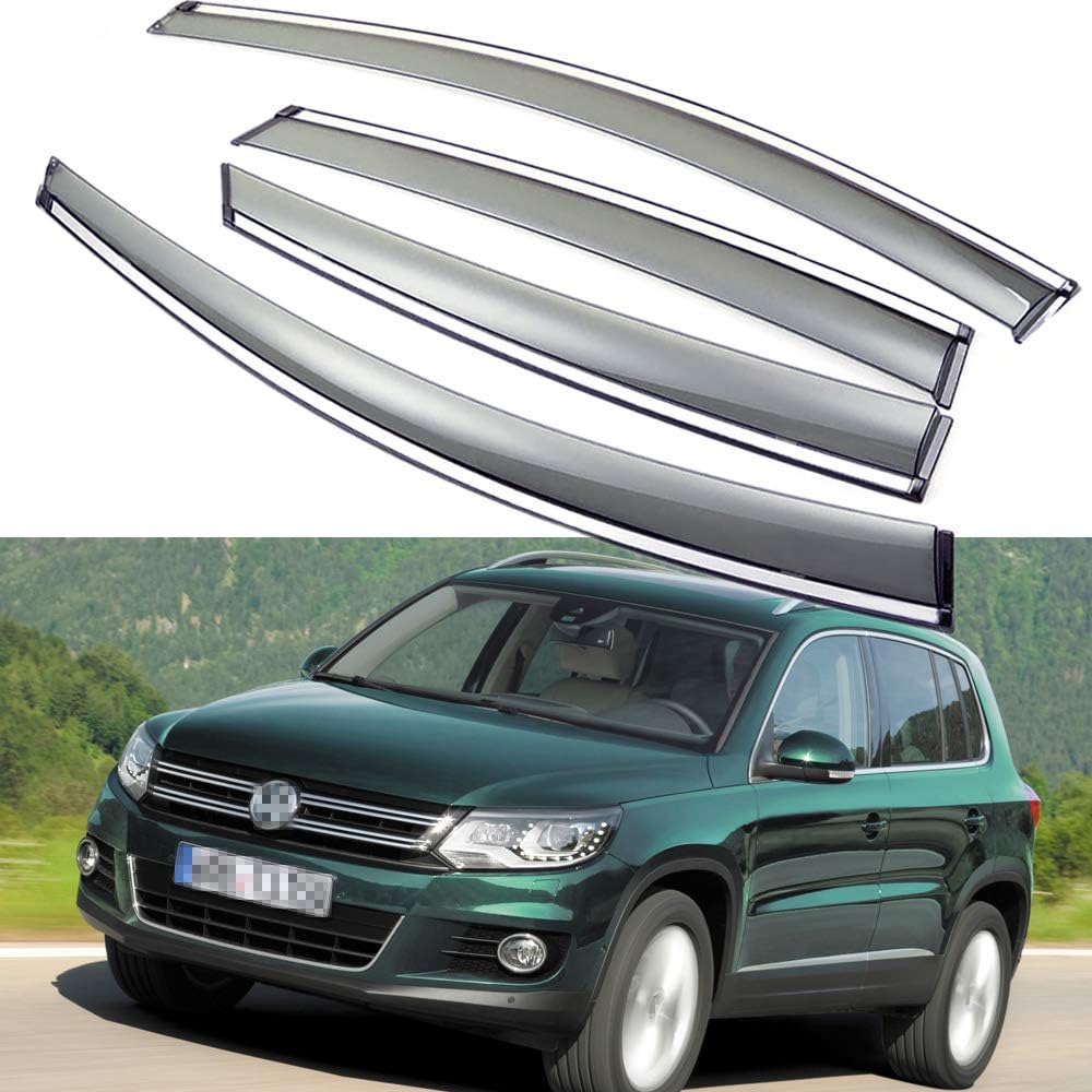 Car Window Visor Vent Shade Deflector Sun Rain Fog Guards J455