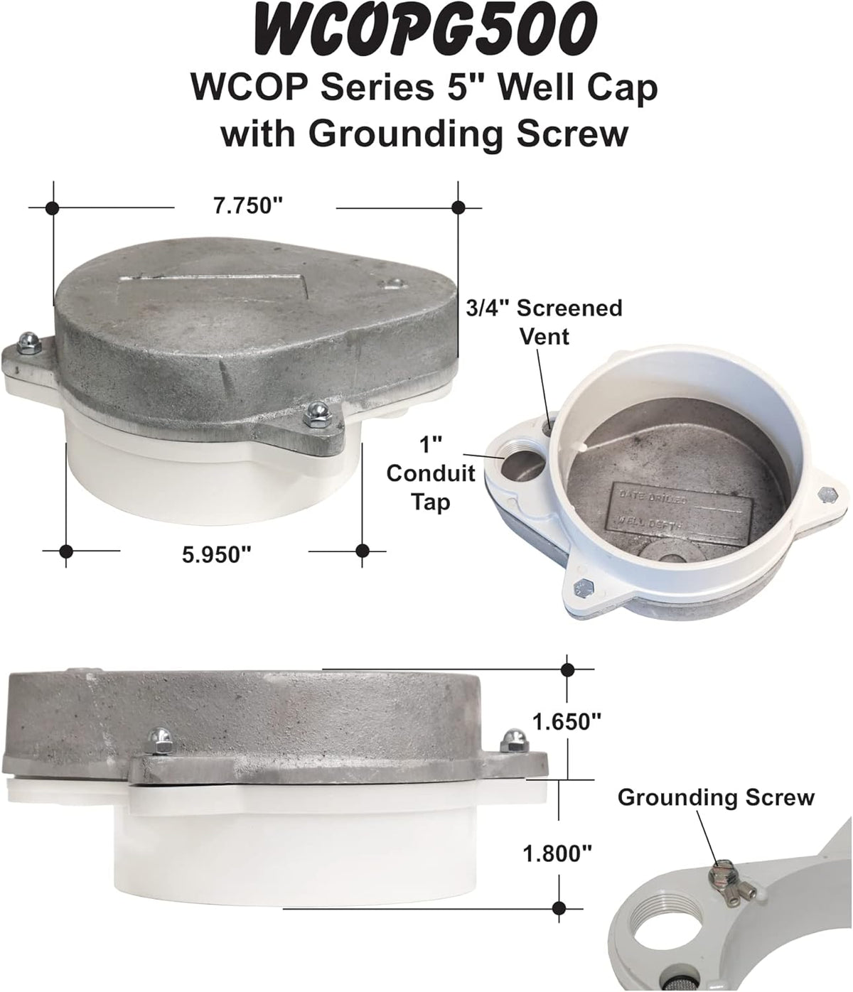Watertight Sanitary Well Cap Pack of 2 I5990