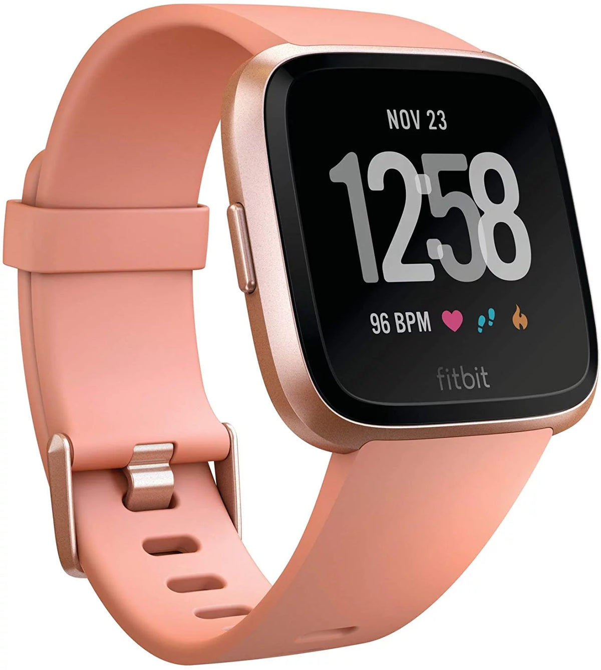 Used Peach Rose Gold Aluminium Smart Watch L9678