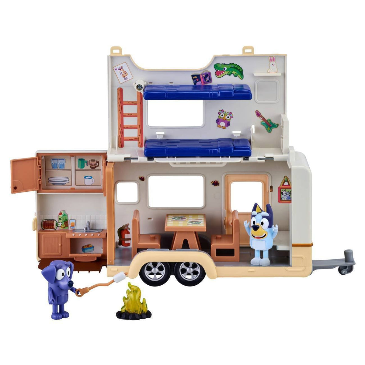 Bluey & Jean Luc Caravan Adventures Playset P139