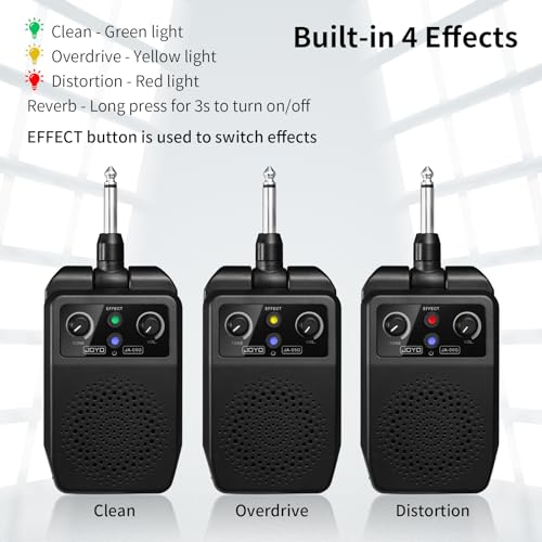 Mini Guitar Amp 5W Portable Rechargeable Bluetooth Combo Amplifier Black N3698