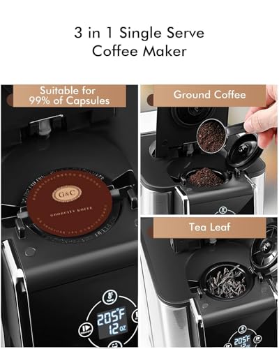 3-in-1 Single Serve Coffee Maker with 50 oz Reservoir X936046