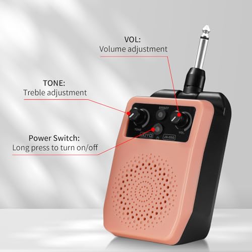 Mini Guitar Amp 5W Portable Rechargeable Bluetooth Combo Amplifier Black N3698