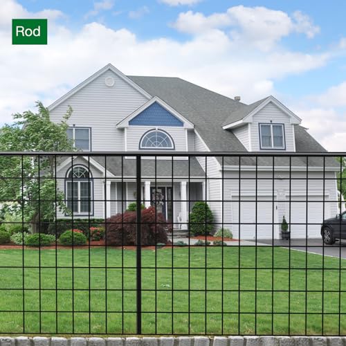 Black PVC Coated Welded Wire Fence 2inchx3inch 24inchx25ft 16Gauge Garden Border Fencing Roll M752
