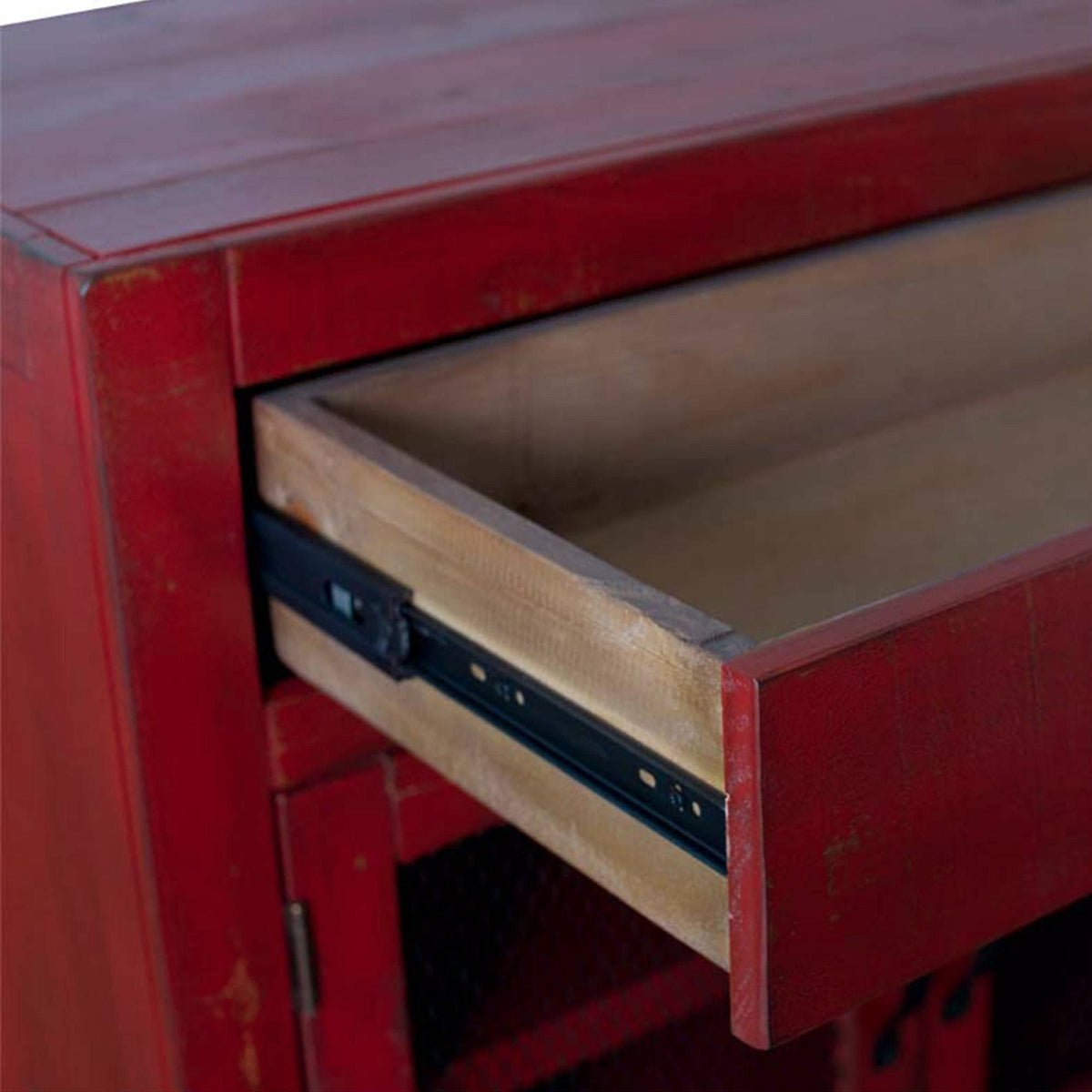 Red 2-Door Accent Chest Z613