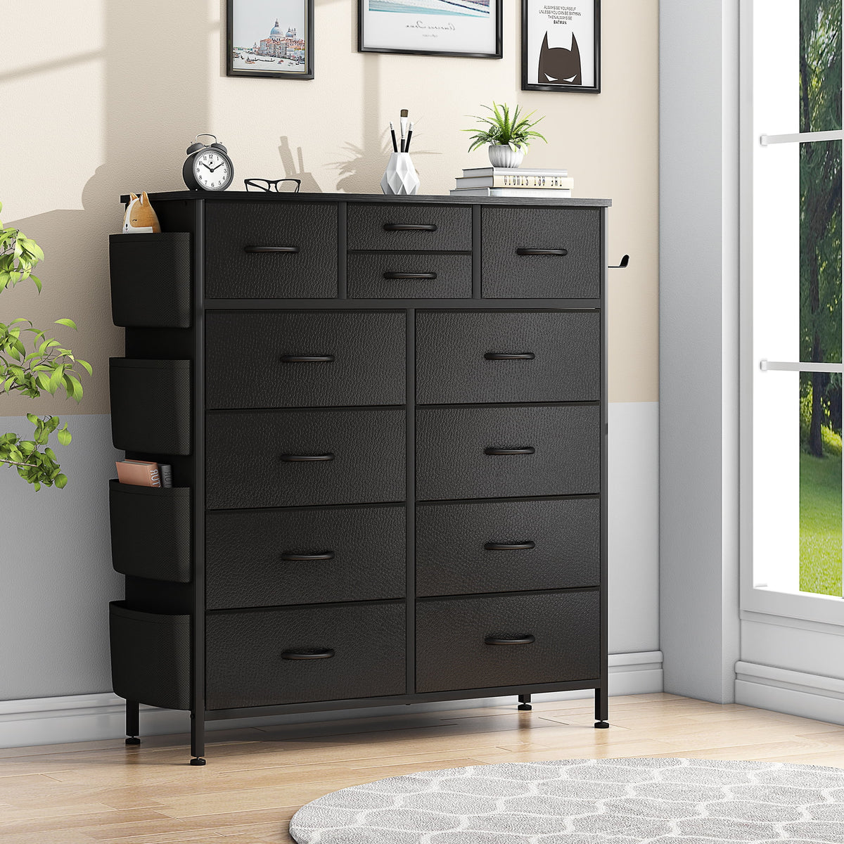 White 10 Drawer Dresser H2985