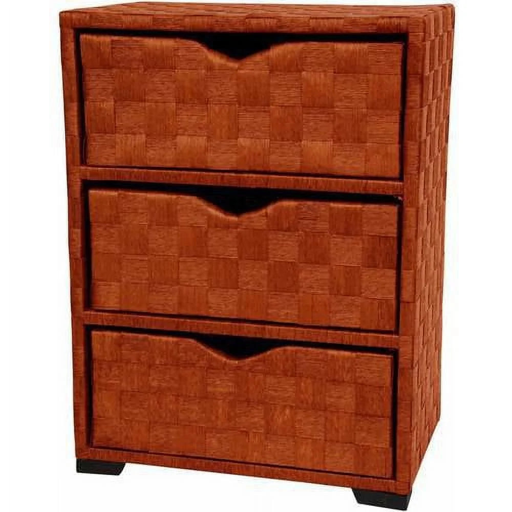 Natural Fiber 3 Drawer Chest of Drawers K317232