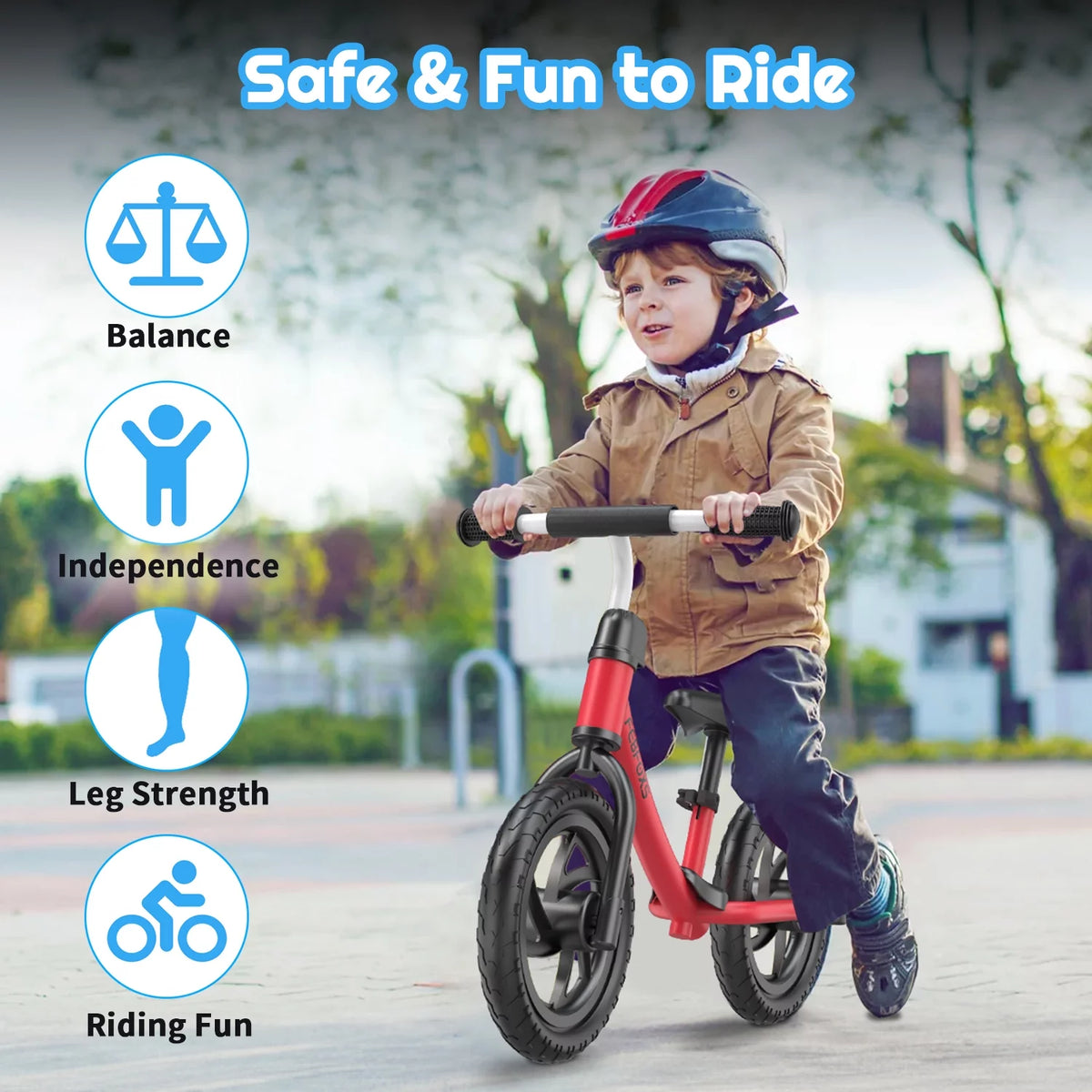 Toddler Balance Bike with Adjustable Seat X58997