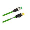 M12 4-Pin D-Coding Sensor Connector to RJ45 C4 Plug Shielded Cable (15FT) M5527