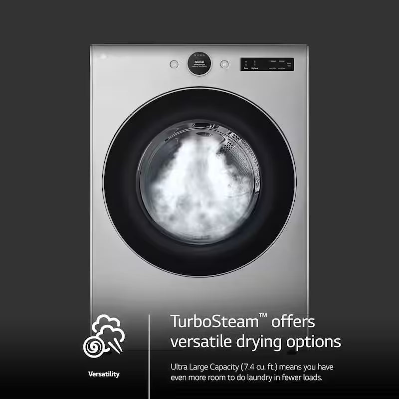 7.4 cu. ft. Vented Stackable Electric Dryer in Graphite Steel F900