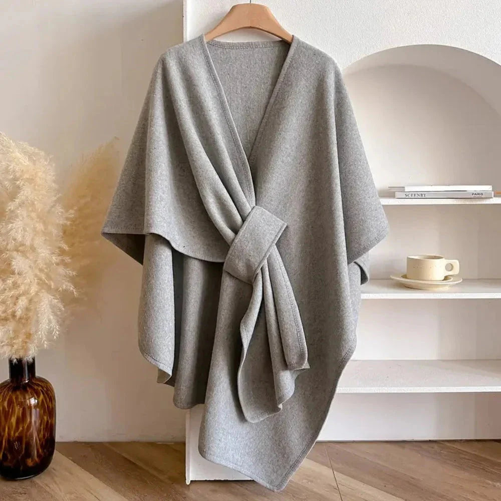 Solid Color Cape Shawl C777