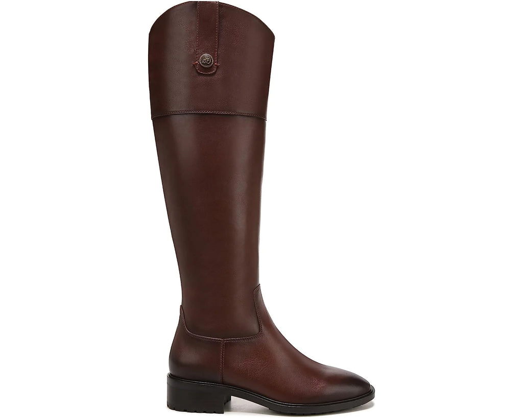 Brown Leather Knee High Riding Boots O624341