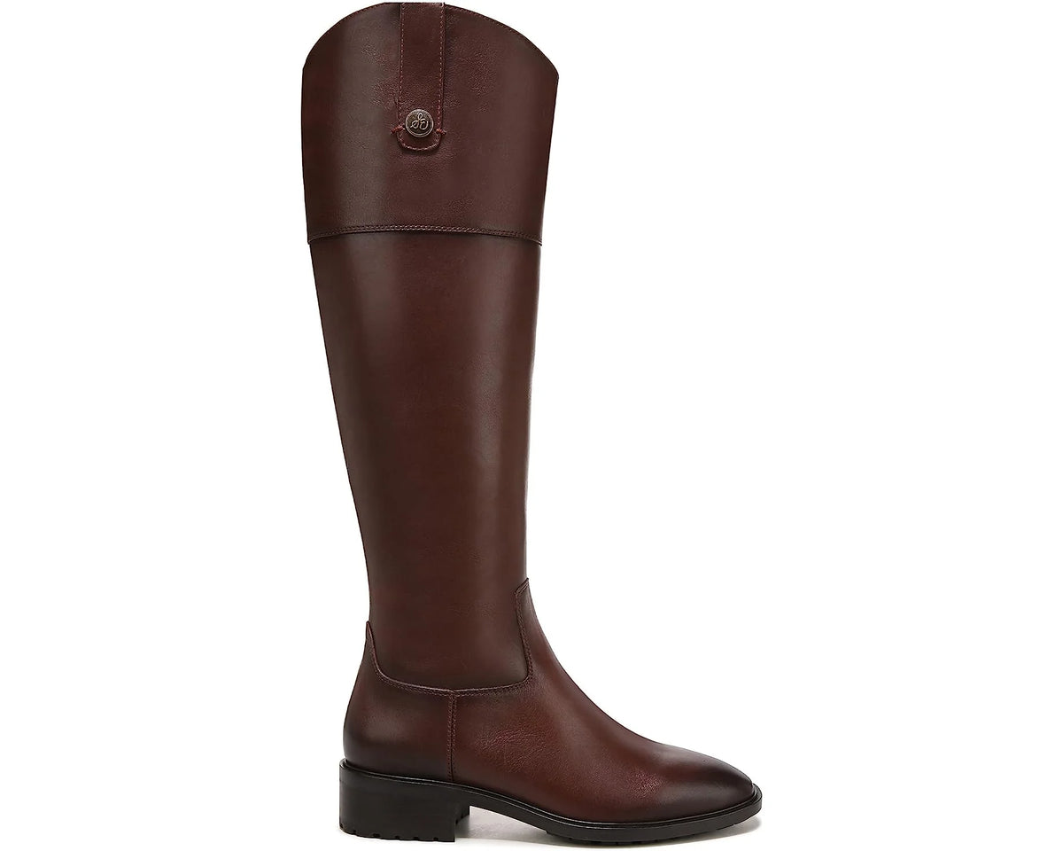 Brown Leather Knee High Riding Boots O624341