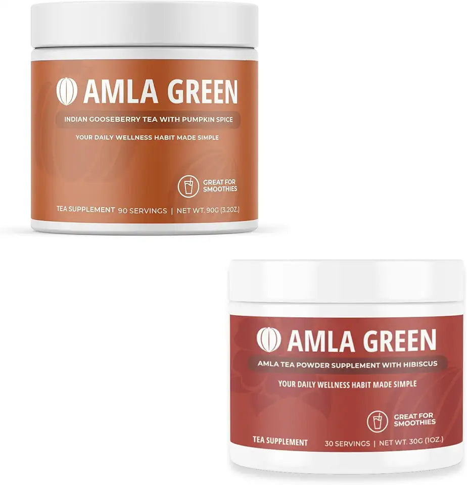 Organic Vegan Amla Powder & Green Tea Supplement U90509