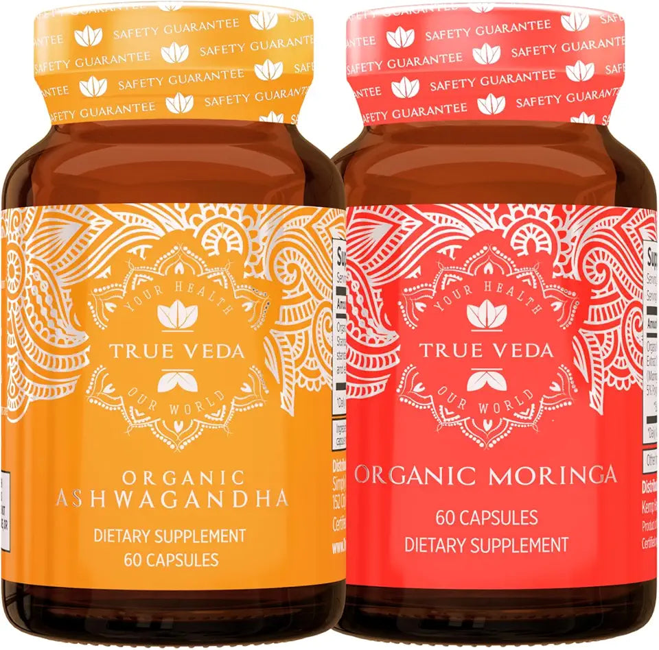 Organic Ashwagandha and Moringa Capsules M49259