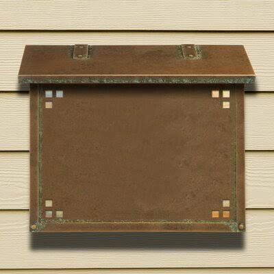 Wall Mounted Mailbox New Verde Gold Iridescent S263