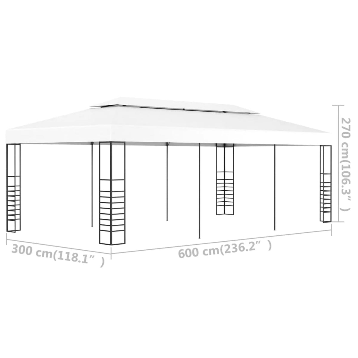 White Gazebo Marquee V48829