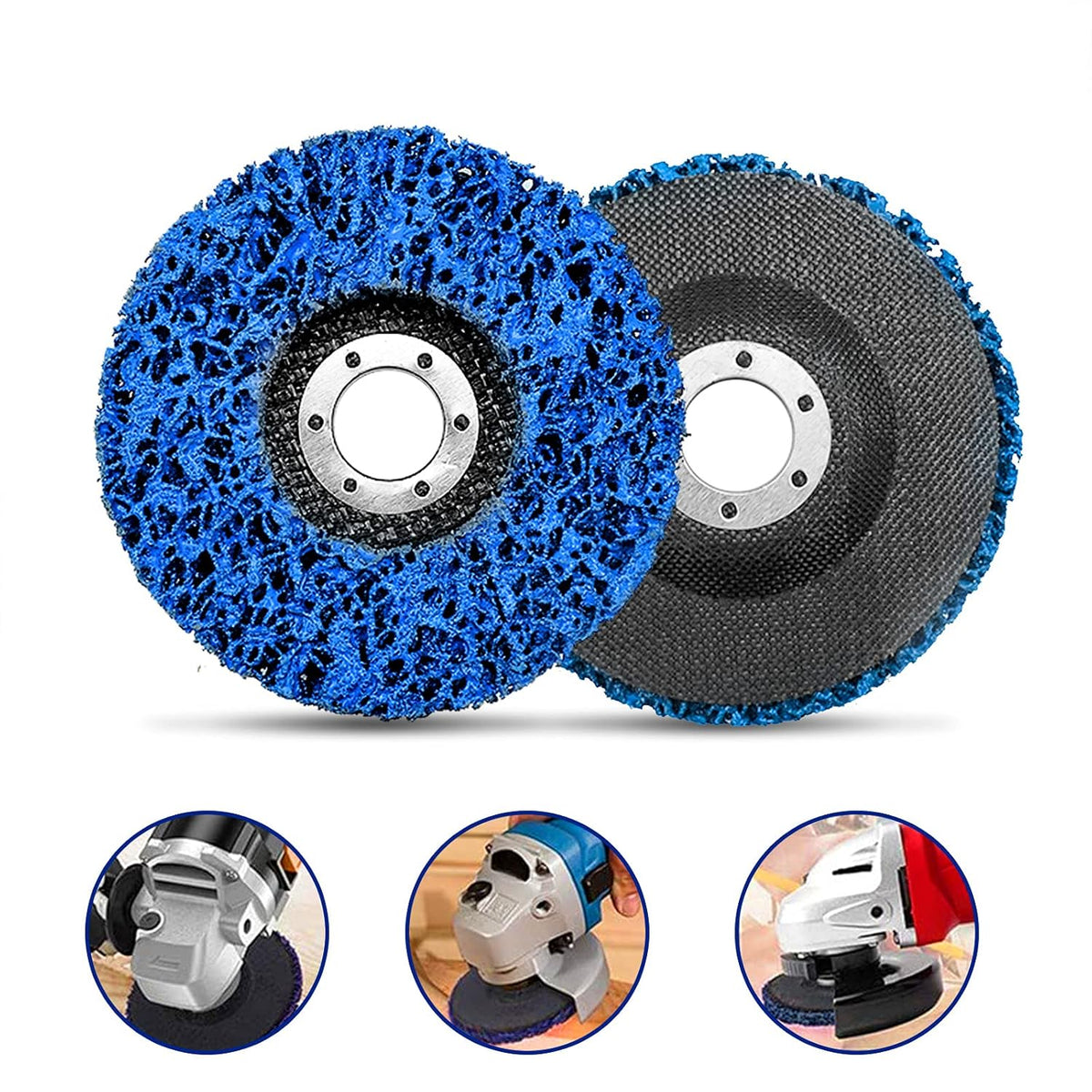 12 Pack Blue Stripping Wheel 4-1/2 x 7/8 inch J36562