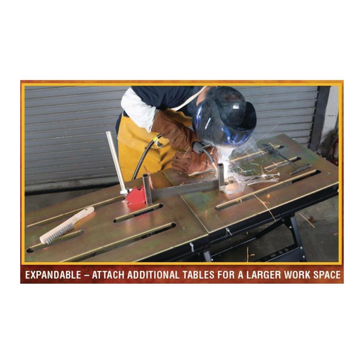 Adjustable Steel Welding Table Y4390
