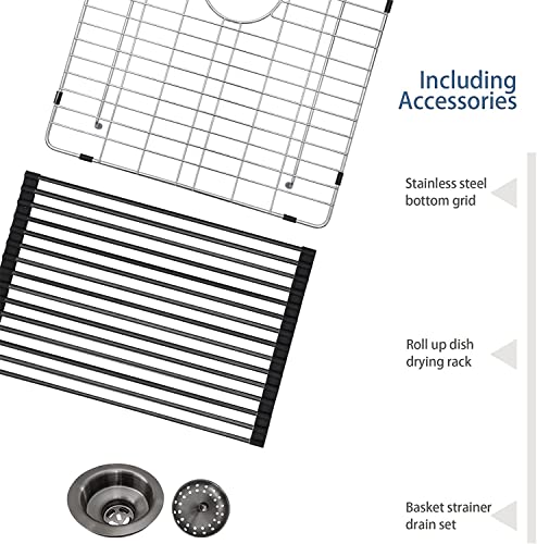 25"x22"x12" Drop In Single Bowl 16 Gauge Stainless Steel Laundry Sink Q861