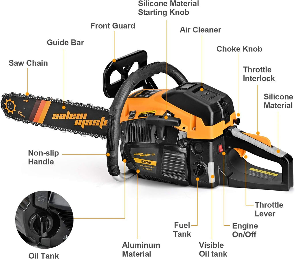 62CC 20-Inch Gas Chainsaw M733