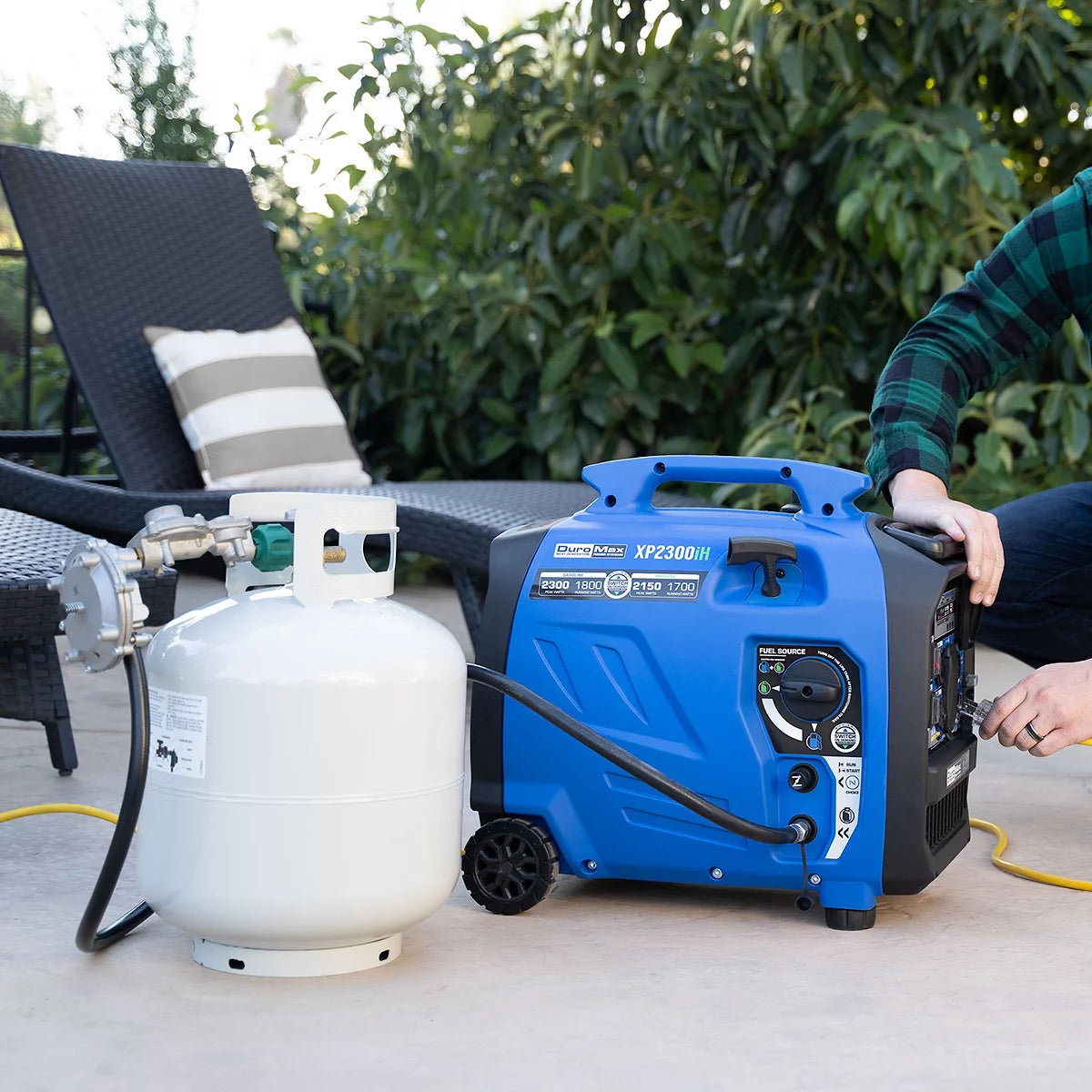 2,300 Watt Dual Fuel Inverter Generator with CO Alert M3478