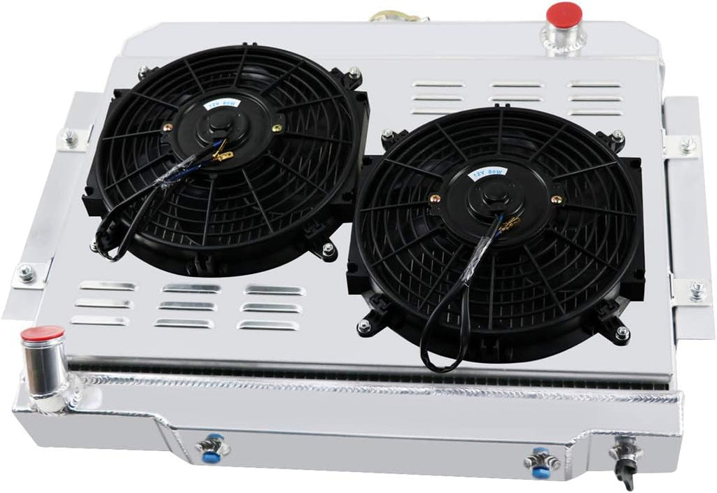 52MM 3 Row Core Aluminum Radiator with 2X12" Fan and Shroud S213
