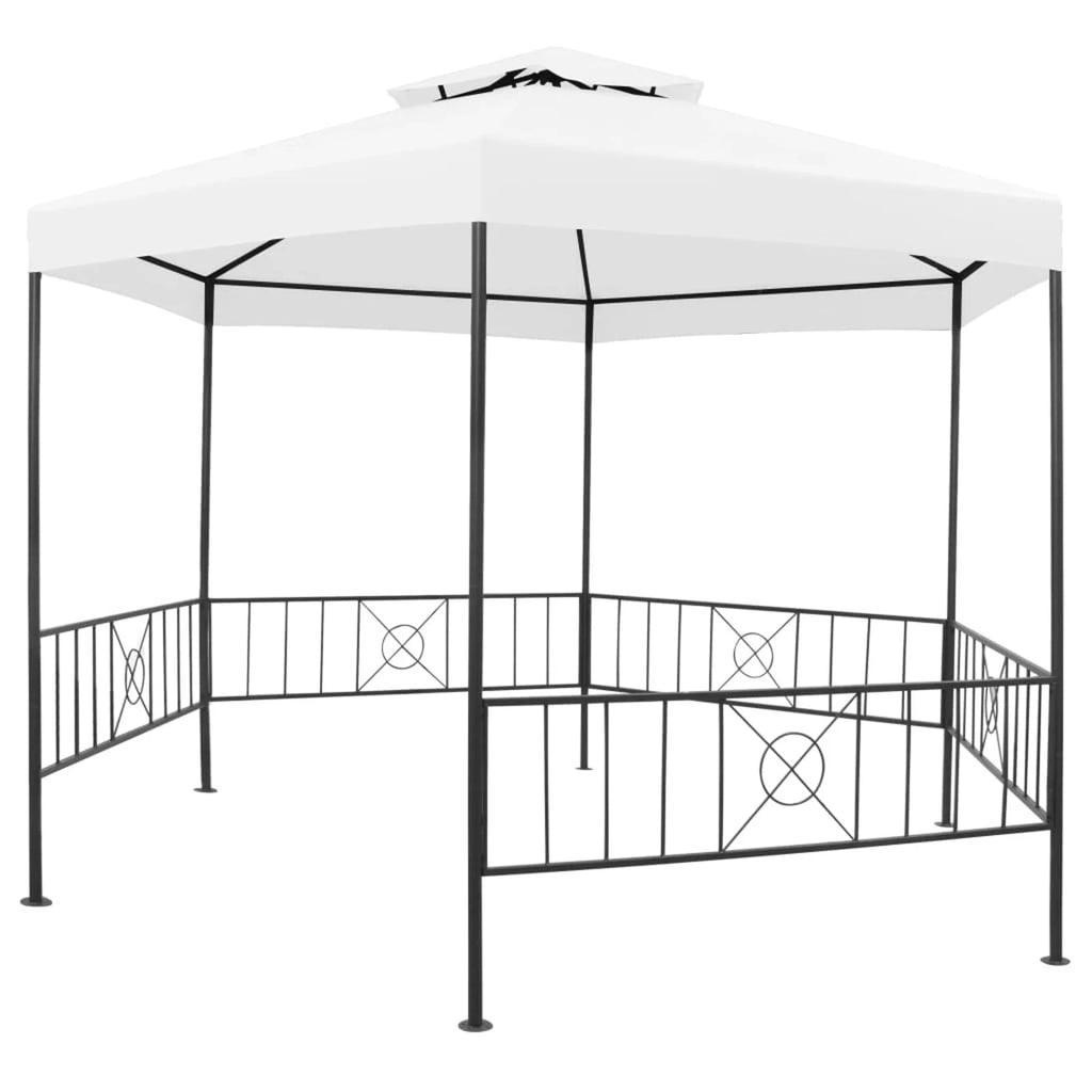 White Steel Frame Party Tent Canopy H56046