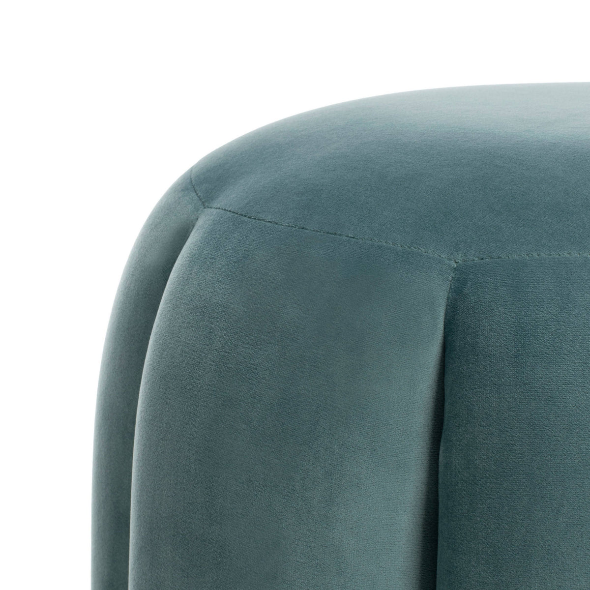 Seafoam Channel Tufted Ottoman X793526