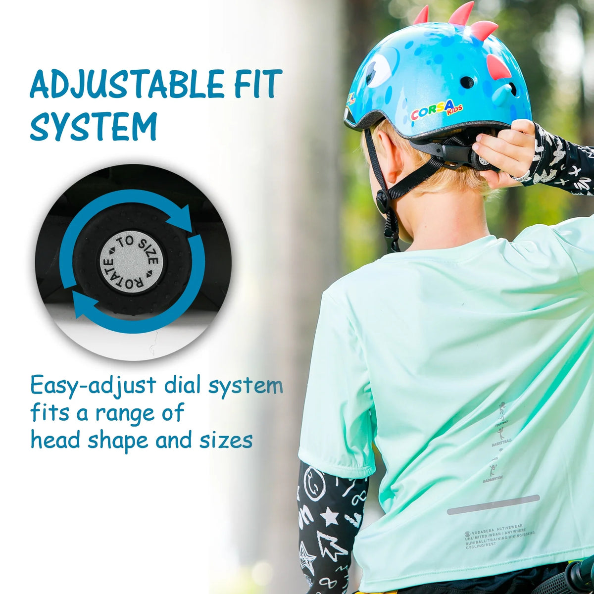 Blue Small Adjustable Kids Bike Helmet T14683