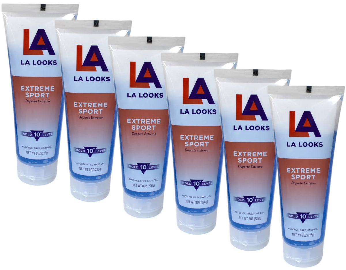 Alcohol Free Hair Gel Hold Level 10 8 oz Pack of 6 E550
