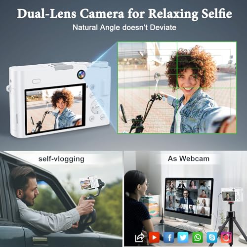 4K Digital Camera, 64MP Autofocus Anti-Shake 16X Zoom Z554731