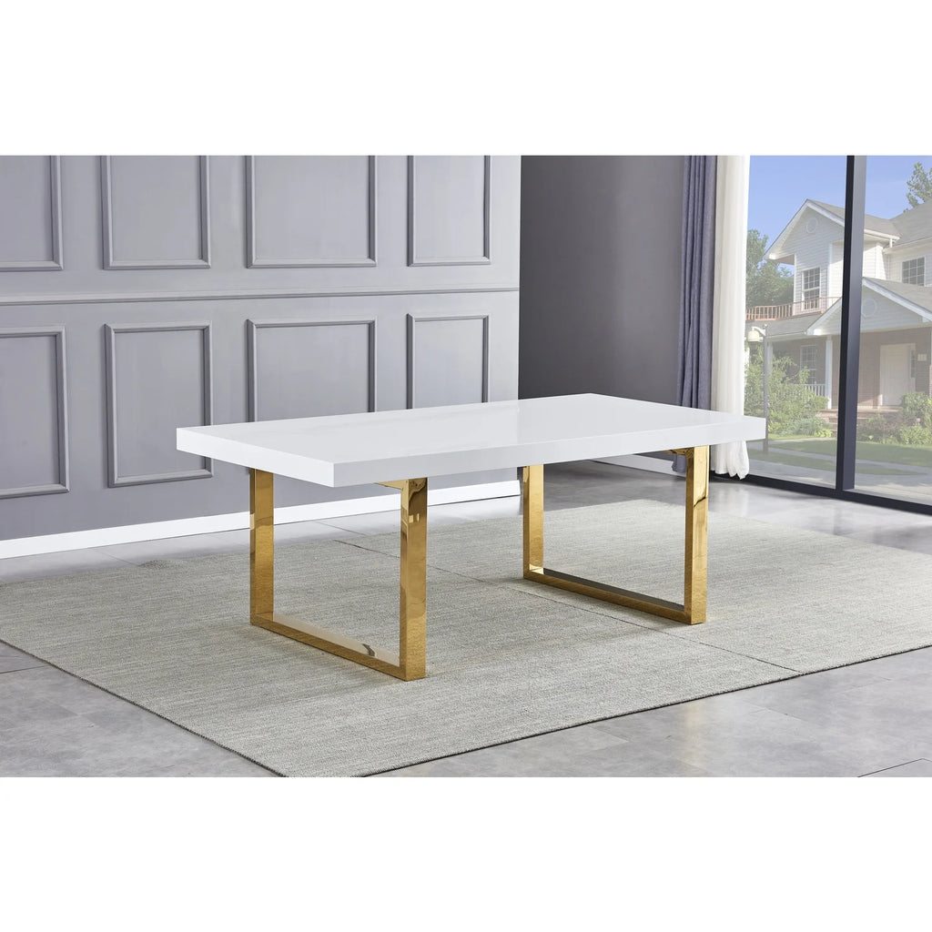 White Modern Dining Table C3701