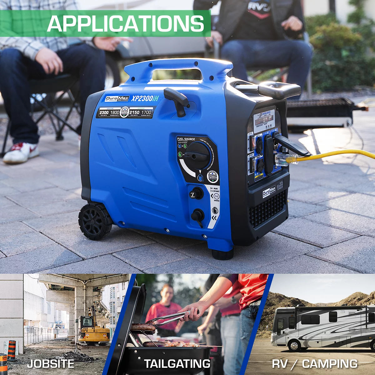 2,300 Watt Dual Fuel Inverter Generator with CO Alert M3478