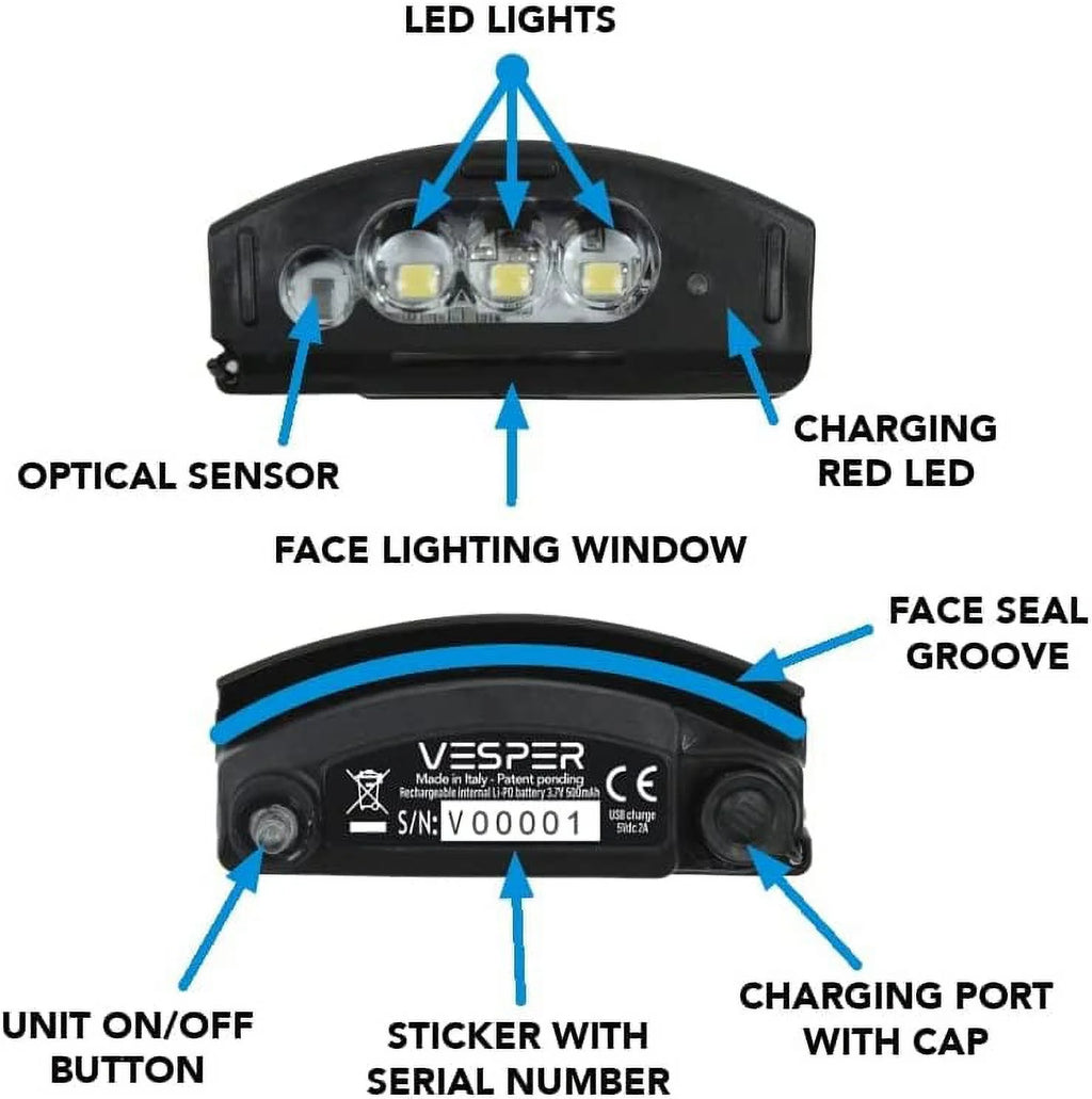 Ocean Reef Vesper Integrated Headlight Dive Light S129816