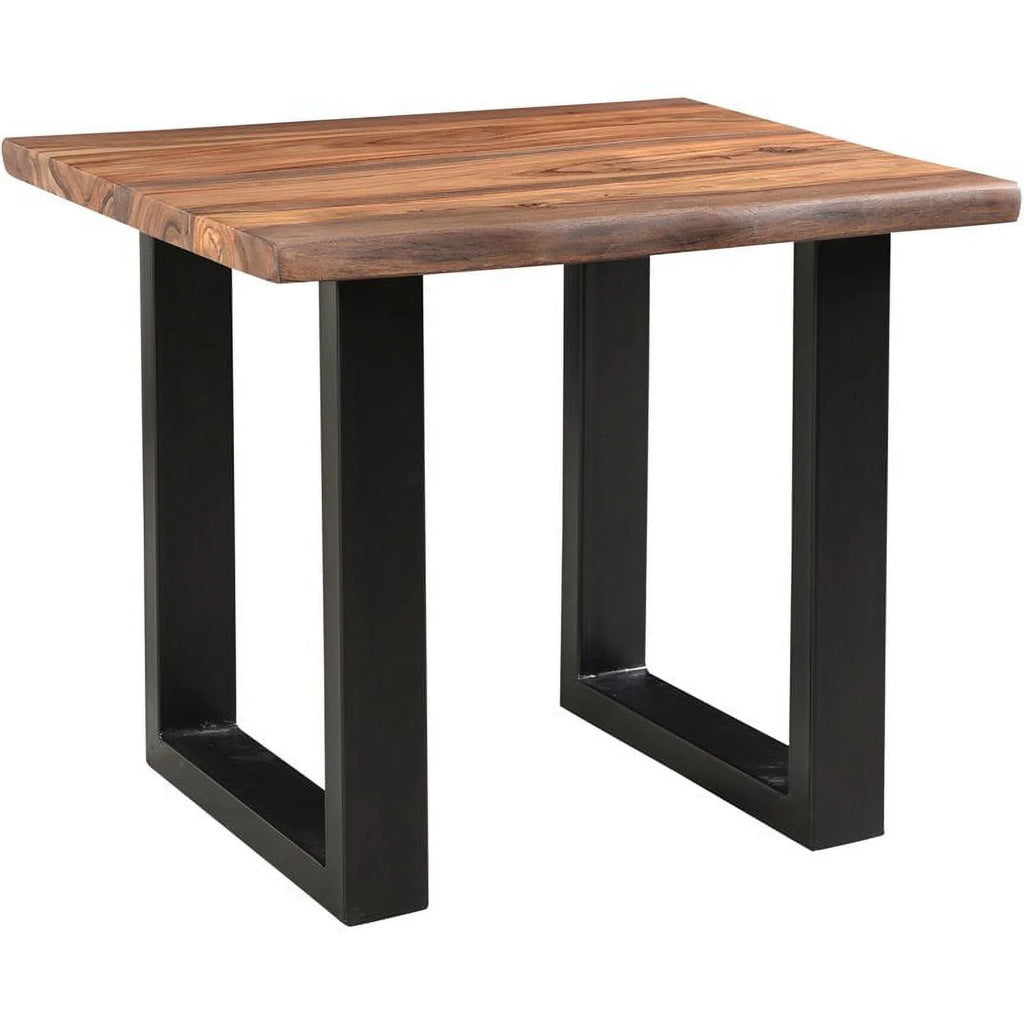 Wood and Metal End Table T744