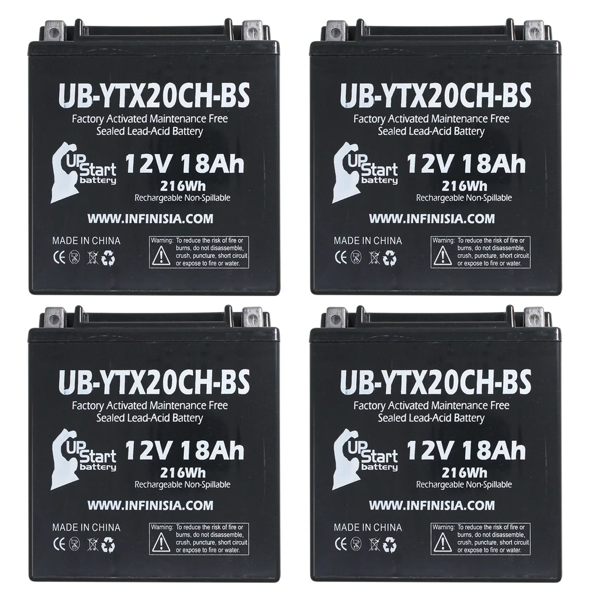 12V 18AH Maintenance Free ATV Battery N4829
