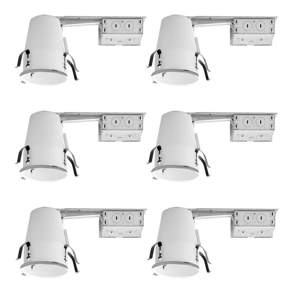 4 in. Steel Recessed Lighting Housing (6-Pack) N952209