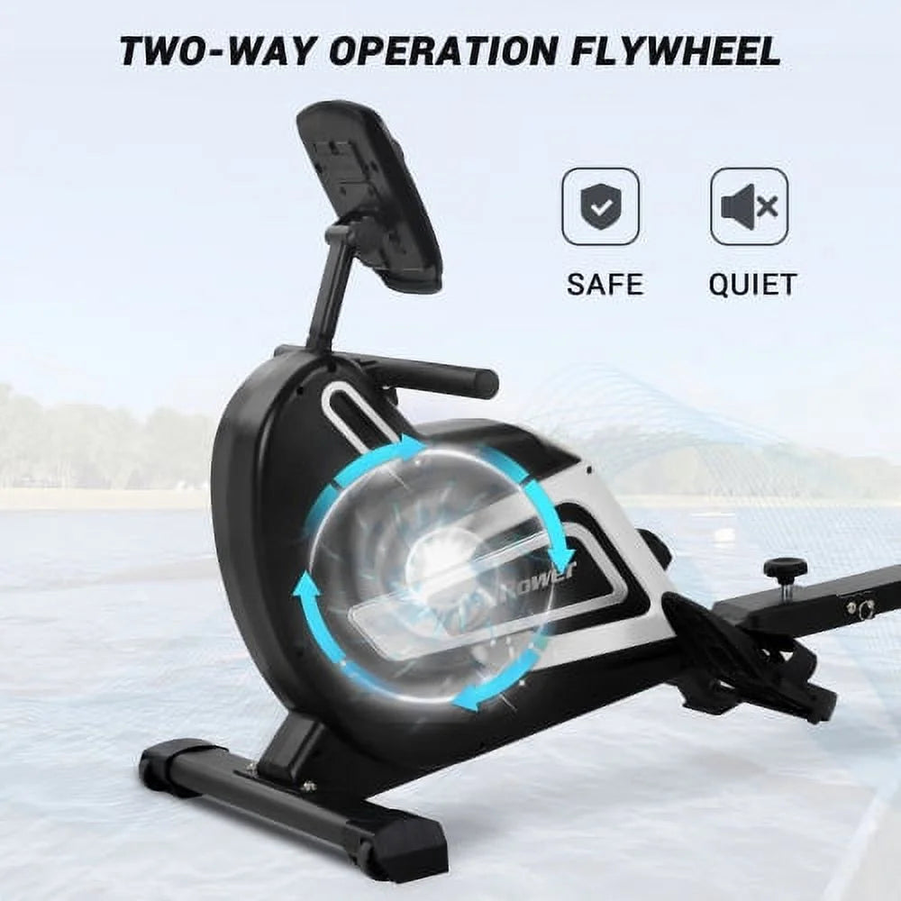 Magnetic Folding Rowing Machine with 14 Level Resistance and LCD Monitor U185463