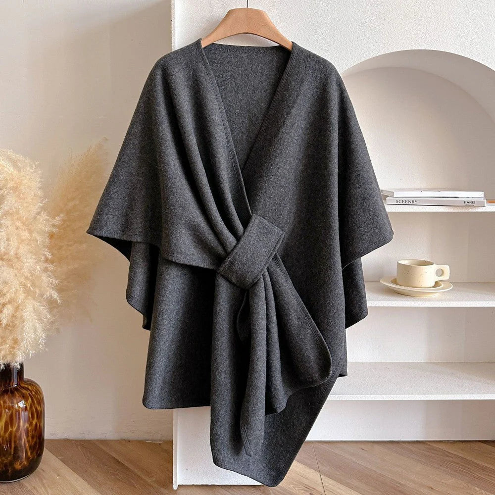 Solid Color Cape Shawl C777