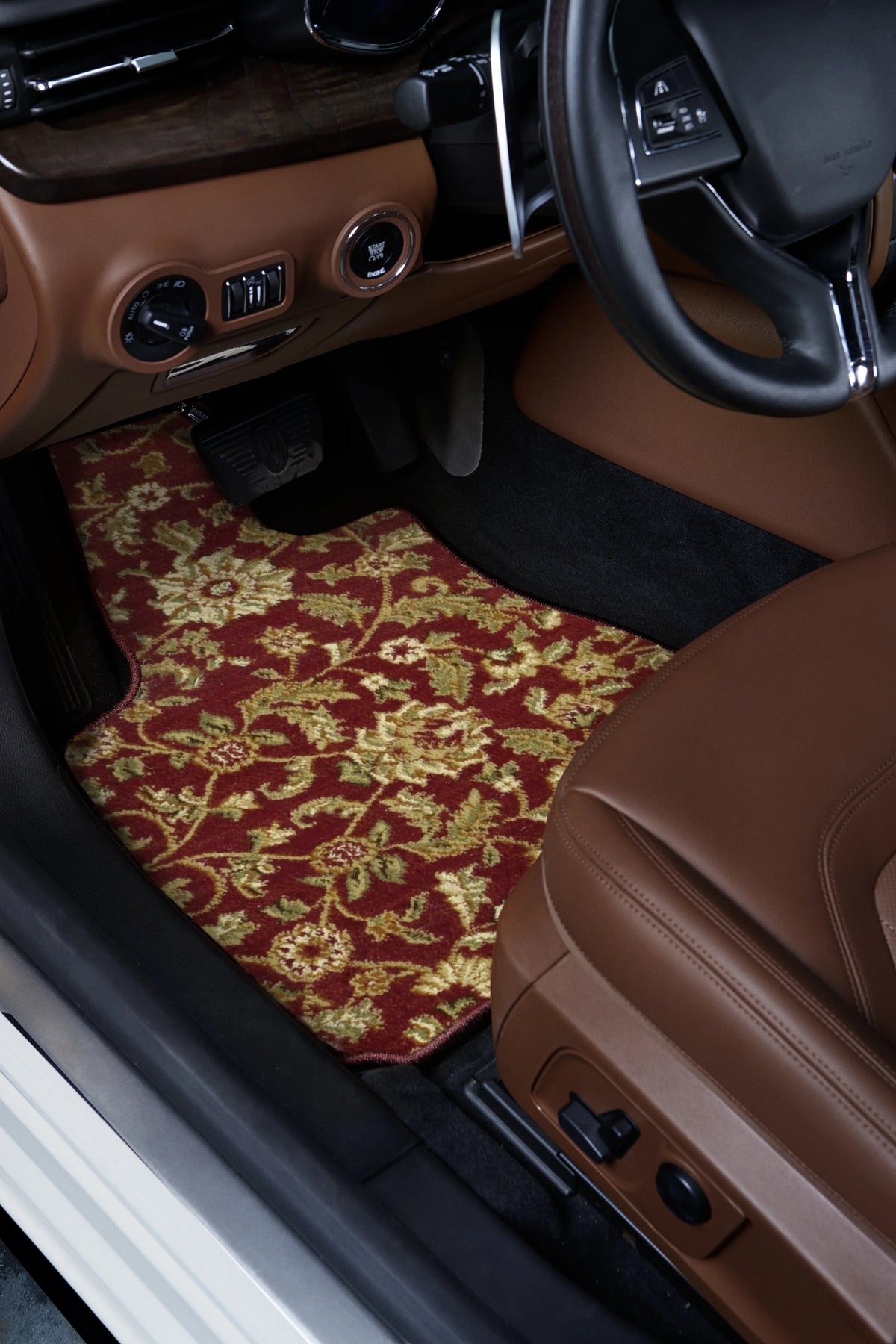 Red Oriental Car Mats Z216