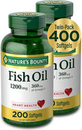 Fish Oil 1200 mg 200 Softgels Pack of 2 B14059