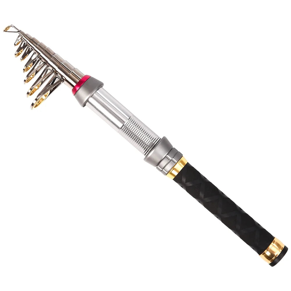 Carbon Fiber Telescopic Fishing Rod Reel Combo with Carrier Bag O787402