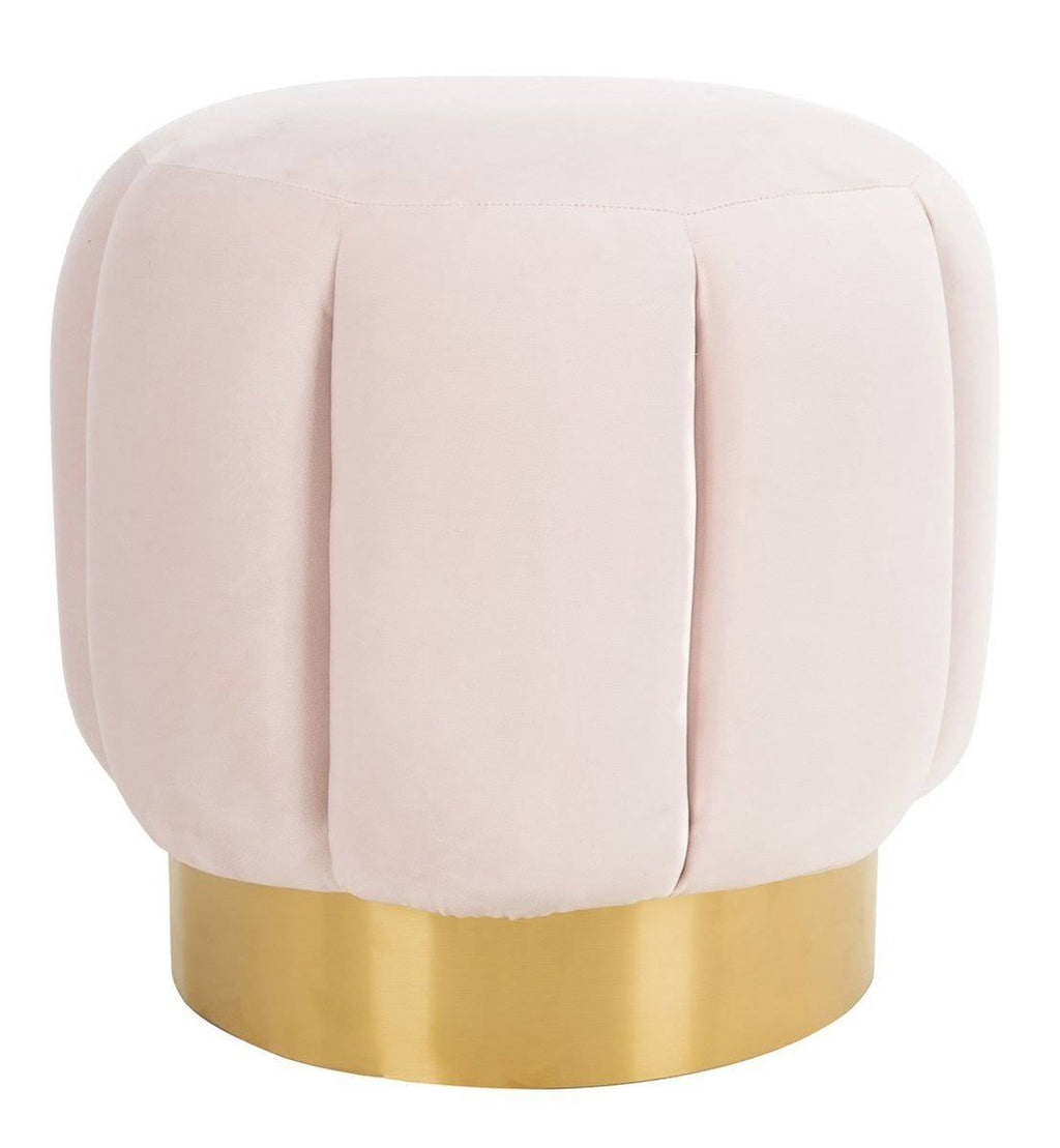 Seafoam Channel Tufted Ottoman X793526