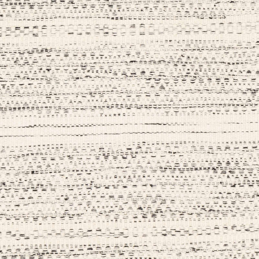Black Cream Beige 5' x 7'6" Wool Area Rug V5657