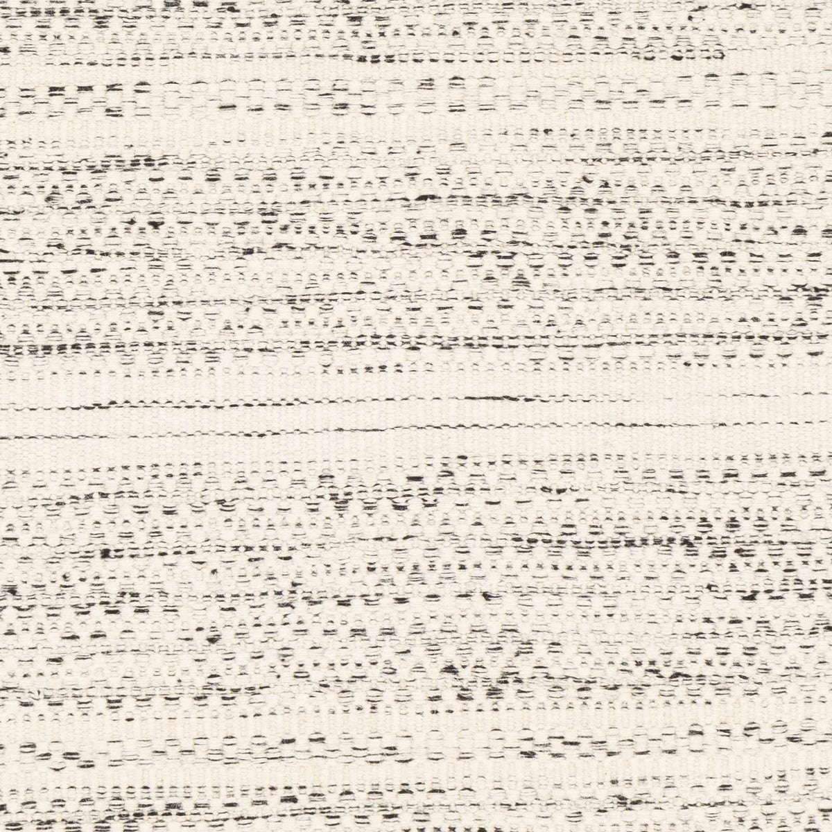 Black Cream Beige 5' x 7'6" Wool Area Rug V5657