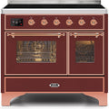 Burgundy Copper Trim 40 Induction Range with Electric Oven Z72481