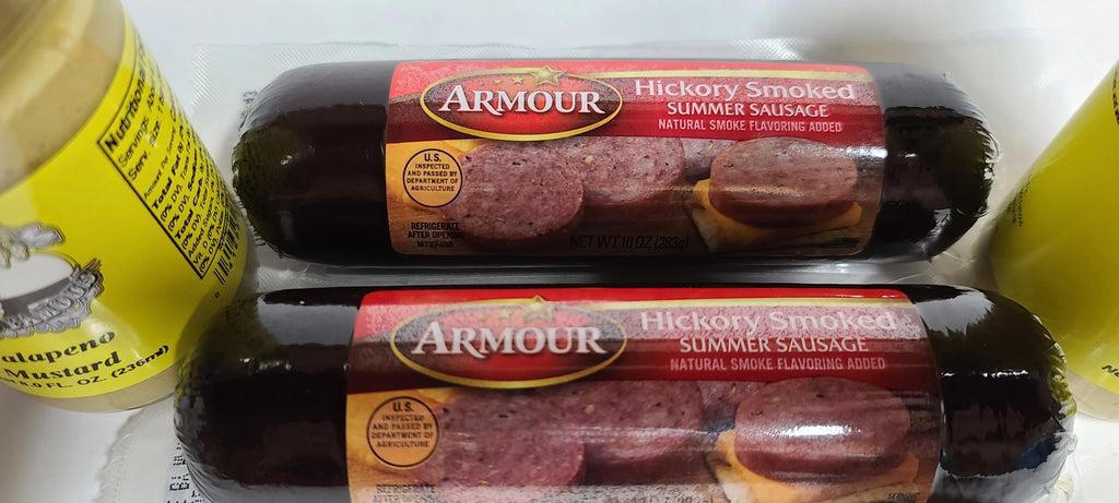 Summer Sausage Gift Set with Jalapeno & Dill Pickle Mustard N507469